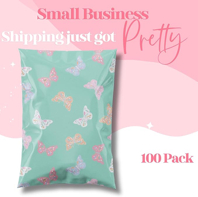 14.5x19 Designer Poly Mailer 100 Pack Heavy Duty Waterproof Self Seal Shipping - Image 4