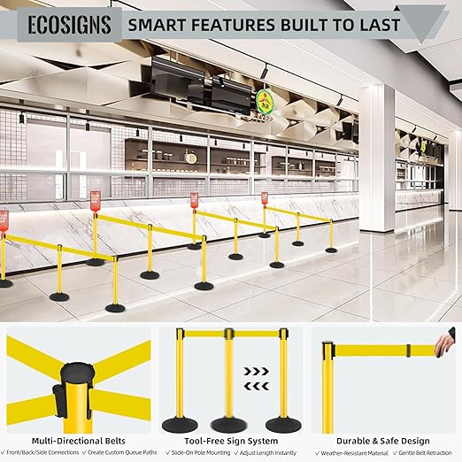 ECOSlGNS 6 Pack Stanchions - Image 5