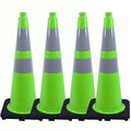 BESEA 4PCS 28" inch Traffic Cones Green Safety Cones by BeSea