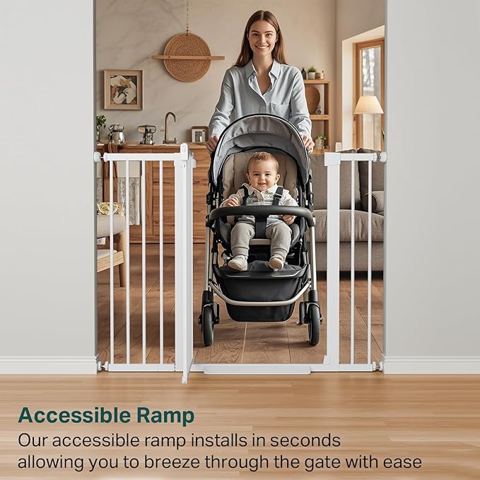 Cumbor 36" Extra Tall Baby Gate - Image 9