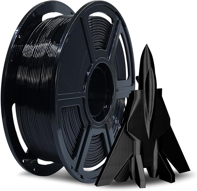 FLASHFORGE Rapid PETG Filament 1.75mm Black, Max 600mm/s High Speed Printing by FLASHFORGE