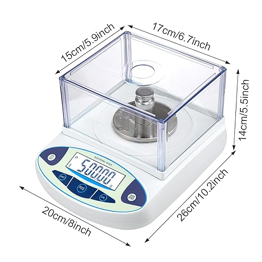 Lab Analytical Balance 500g x 0.001g Precision Digital Scale 0.001 Gram - Image 5