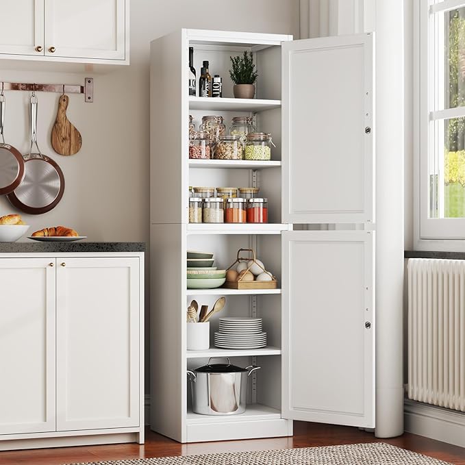2 Door Metal Locker Cabinet, 19.7’’W Narrow Vertical Steel Storage Cabinet - Image 7