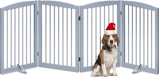 Freestanding Wooden Pet Gate - Image 8