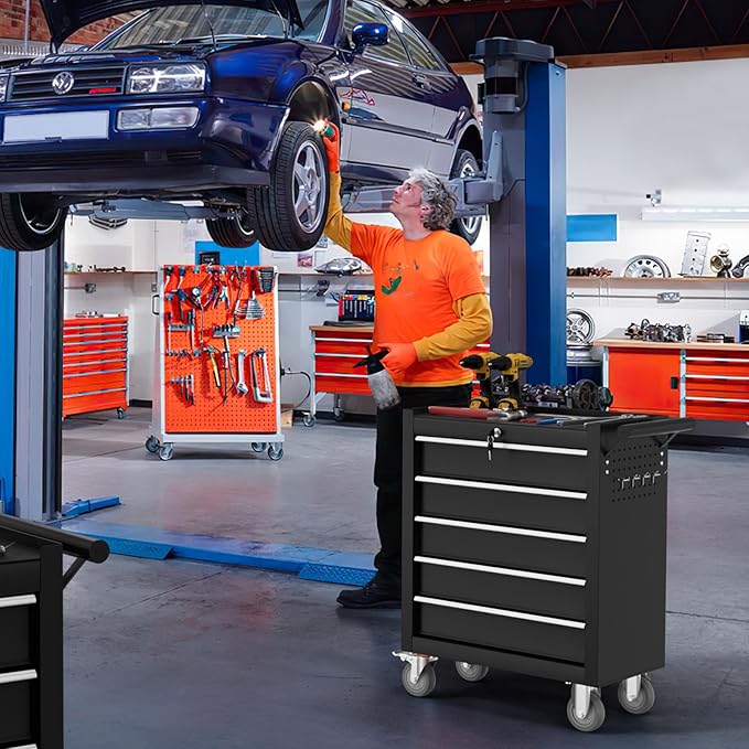 5-Drawer Tool Chest, Rolling Tool Cart - Image 2