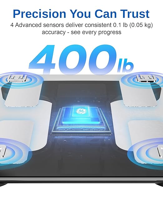 GE Smart Scale for Body Weight and Fat, Digital Bathroom Scales - Image 3