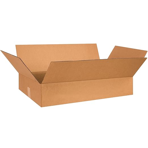 TAPE LOGIC 26x17x5 Flat Corrugated Boxes, 26L x 17W x 5H, Storage Box by TapeLogic