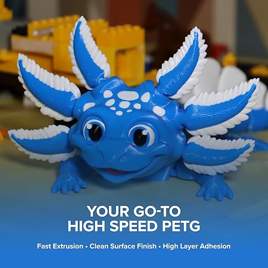Polymaker PETG Electric Blue 3D Printer Filament 1.75mm 1kg, High Speed PETG up - Image 2