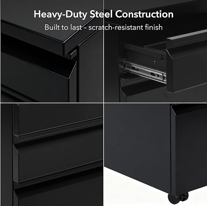 Mount-It! 3 Drawer File Cabinet - Image 10