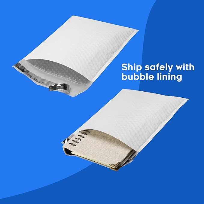 The Boxery 12.5x19''|#6 Poly Bubble Mailers- 50 Pack, Padded Envelopes - Image 5