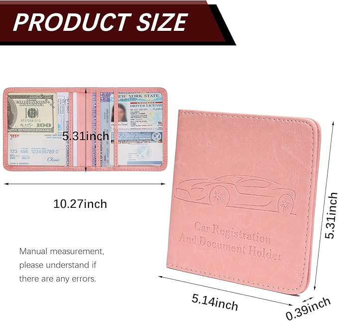 2-Pack Registration and Insurance Card Holder, Vehicle Glove Box Car Organizer - Image 4
