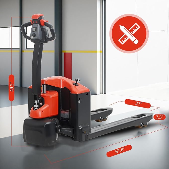 Full Electric Pallet Jack Truck 3300Lbs Capacity - Image 3