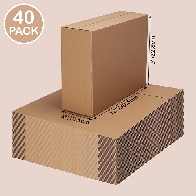 EdenseeLake 40 Pack 12x9x4 inches Shipping Boxes Small Cardboard Boxes - Image 8
