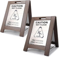 Premium Outdoor Composite Caution Wet Floor Sign – Bilingual w/Non-Skid Plastic by WholesaleHotelProducts
