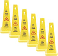 MATTHEW CLEANING 6 Packs 26” Caution Wet Floor Safety Cones by MATTHEWCLEANINGPRODUCTS