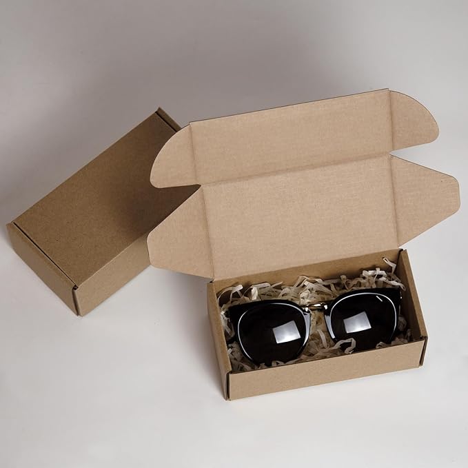 50 Pack 6.5x3.2x2.2 Inches Small Shipping Boxes, Moving Mailing Packing Box - Image 4