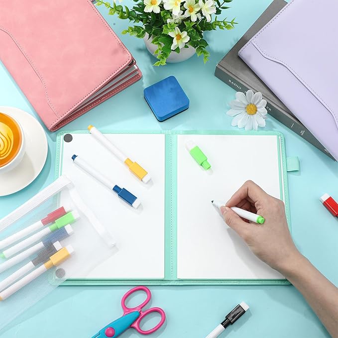 Feifeiya 6 Sides Whiteboard Notebook Portable Whiteboard Dry Erase Notebook - Image 7