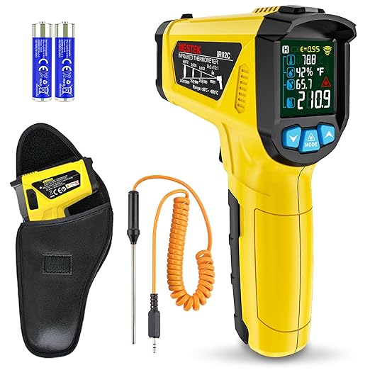 MESTEK Infrared Thermometer Gun, Non-Contact Digital Laser Thermometer by MESTEK