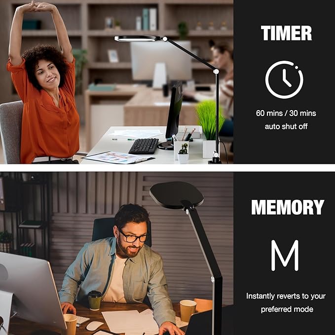 Desk Lamps for Home Office, Eye-Caring Led Desk Light - Image 6