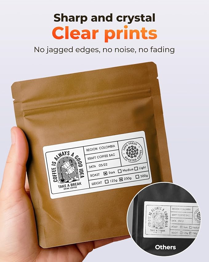 MUNBYN 4” X 2” Direct Thermal Labels, Thermal Printer Stickers, Strong Adhesive - Image 4