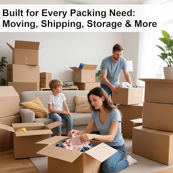 Large Moving Boxes Heavy Duty, 12 Pack 20" x 20" x 15" Double Corrugated - Image 6