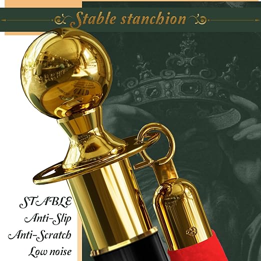 8PCS Black-Gold Stanchions Posts - Image 3