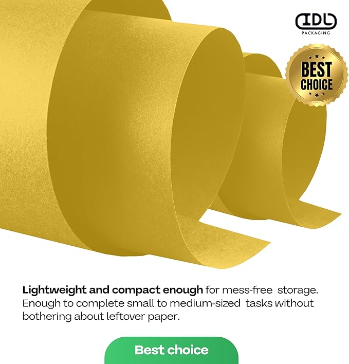 12" x 1200" Yellow Kraft Paper Roll, Kids' Arts & Crafts, School Projects - Image 7