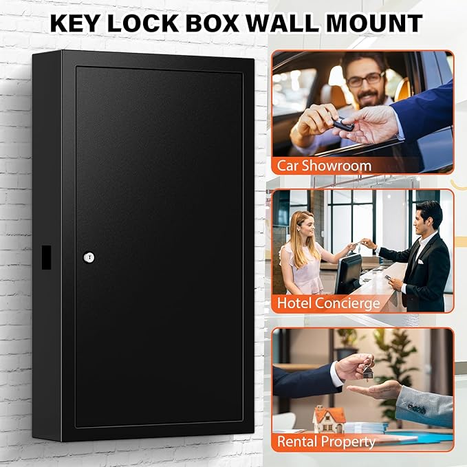 225 Keys Key Lock Box Wall Mount - Image 9