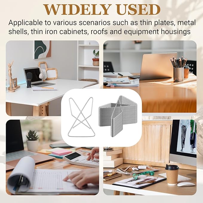 200 Pcs Ideal Paper Clamps Butterfly Clips Large Mental Butterfly Wire 1.5 x - Image 6