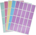 Royal Green Pastel Stickers Rectangular Color Coding Labels in 5 Pastel Colors by RoyalGreen