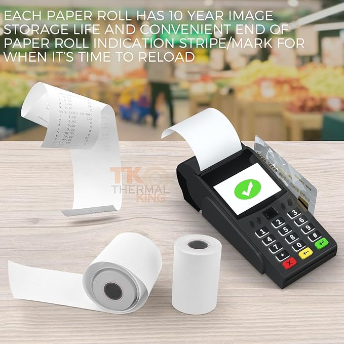 2 1/4" x 50' Thermal Paper, POS Receipt Paper - Image 8