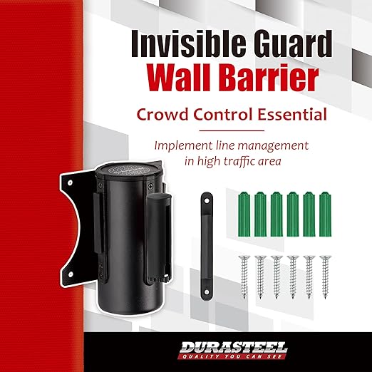 DuraSteel Wall Mount Retractable Belt Barrier - Image 2