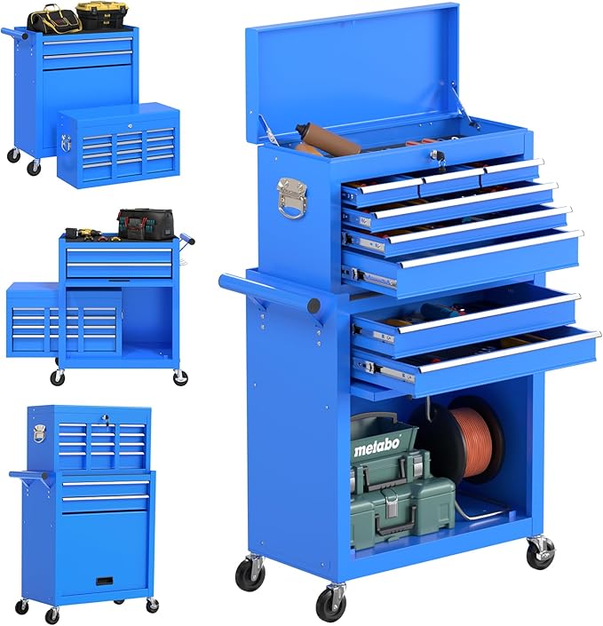8 Drawer High Capacity Rolling Tool Chest, Metal Tool Box by Granper%EF%BC%9AGrandPerfect