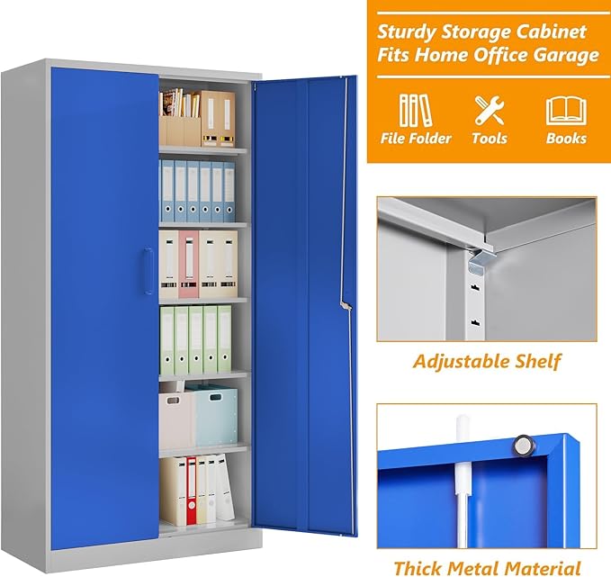 STANI Metal Garage Storage Cabinet - Image 8