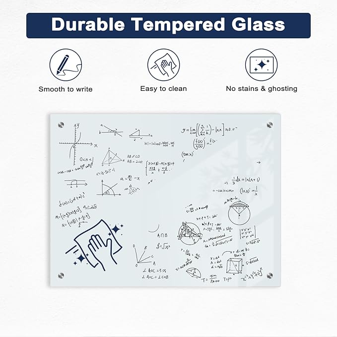 Magnetic Glass Whiteboard, Classroom - Image 2