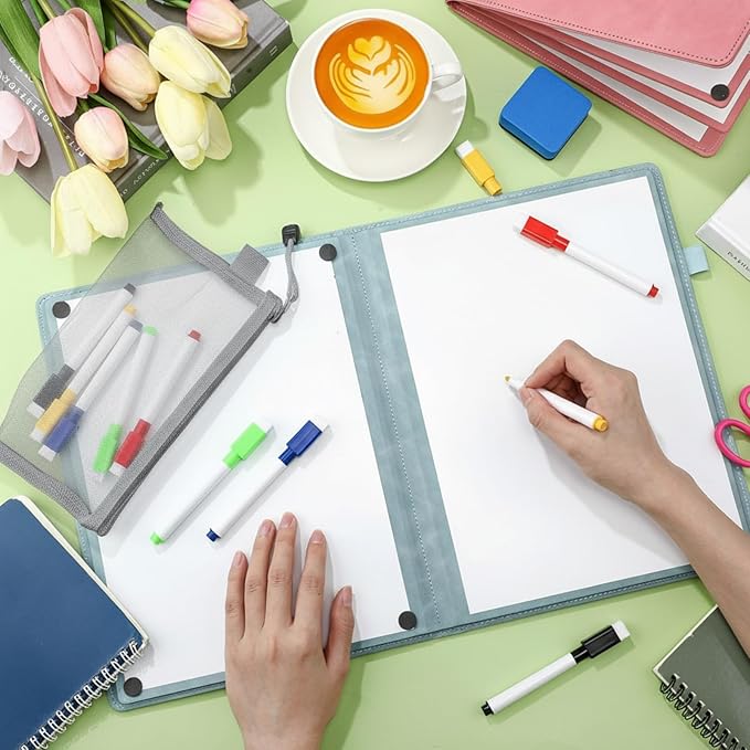 6 Sides Whiteboard Notebook Portable Whiteboard Dry Erase Notebook Portable Dry - Image 7