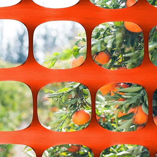 Houseables Plastic Mesh Fence, Construction Barrier Netting, 1 Roll, Garden - Image 9