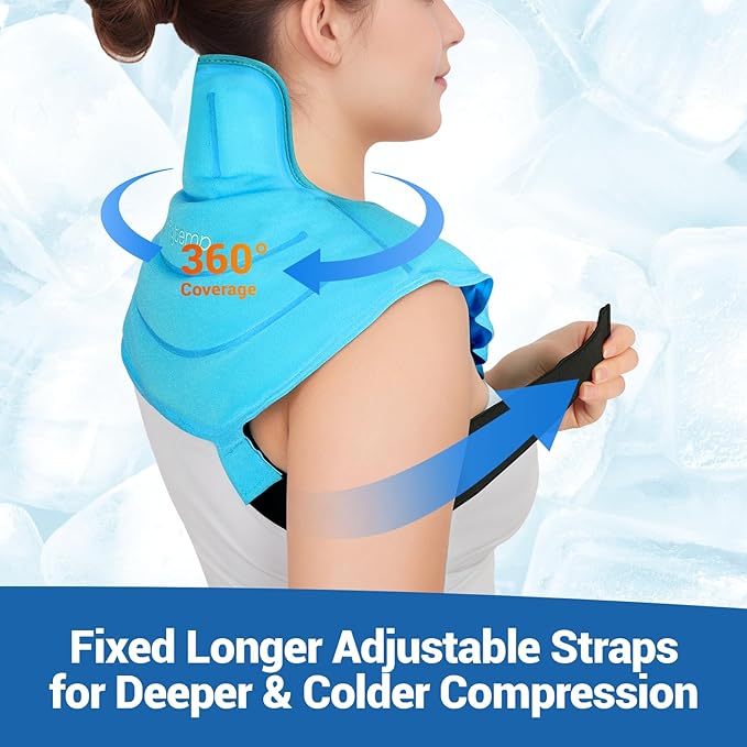 Comfytemp Ice Pack for Neck Shoulders Pain Relief, HSA Eligible FSA Wearable - Image 2