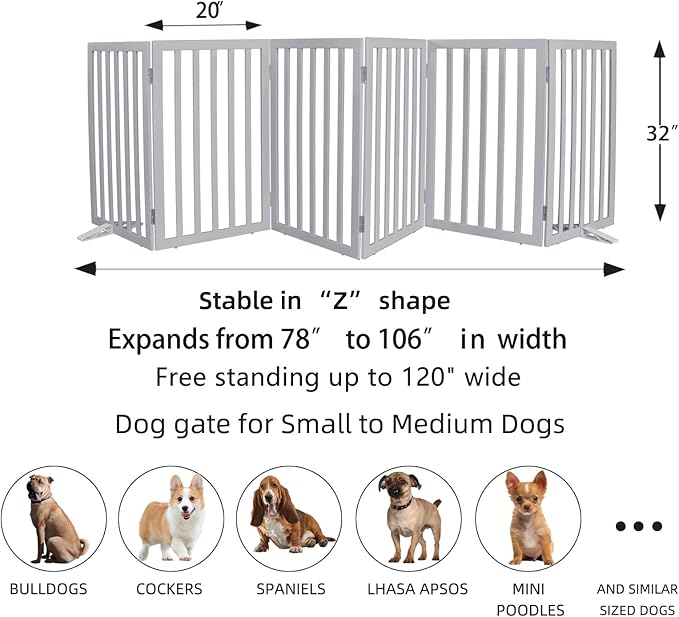 ZJSF Freestanding Indoor Dog Gate - Image 7