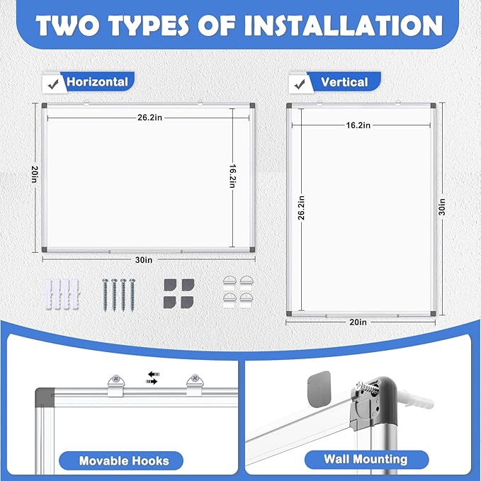 Double-Sided White Board Dry Erase, Magnetic Whiteboard - Image 2