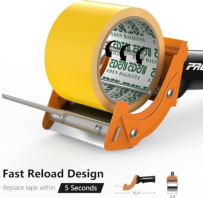 Fast Reload 3 Inch Wide Large Tape Gun Dispenser Packing Packaging Sealing - Image 2