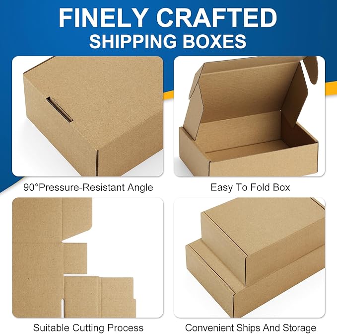 Famagic 50 Pack 4x4x2 Small Shipping Boxes - Image 4