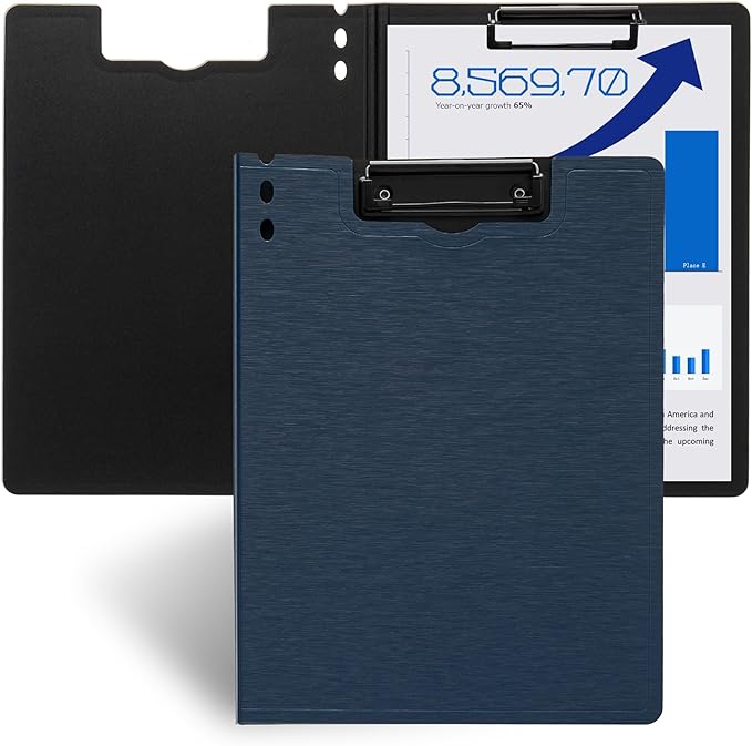 Y YOMA Clipboard Folder, A4 Foldable Plastic Clipboard by YYOMA