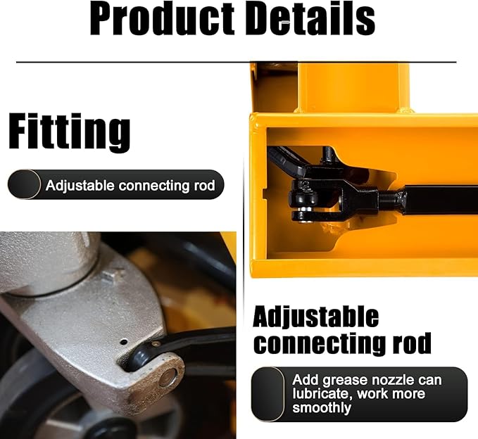 Apollo Pallet Jack Manual Truck Heavy Duty Hand Pallet Truck 6600 Lb. Capacity - Image 5