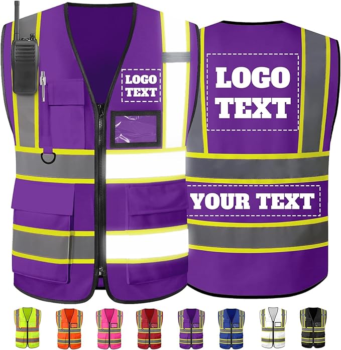 Custom Safety Vest High Visibility Reflective Vests by Unknown