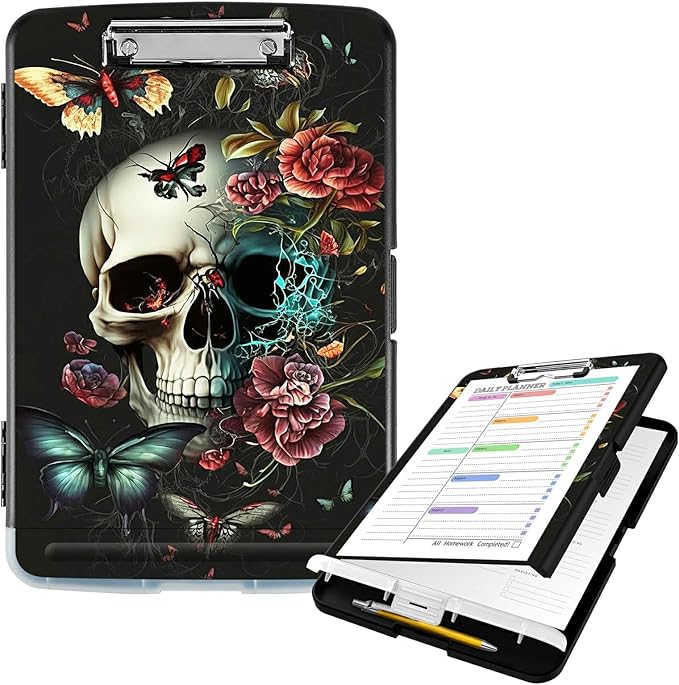 Clipboard with Storage High Capacity Plastic Nursing Clipboards with Pen Holder by Unknown