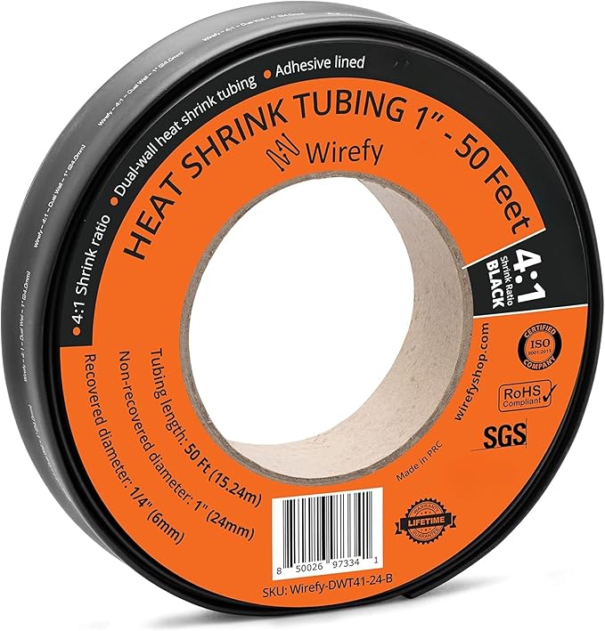 Wirefy 1" Heat Shrink Tubing by Wirefy