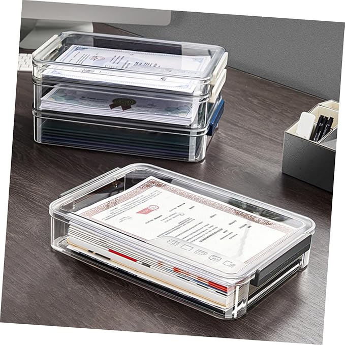 Transparent Stackable File Storage Box - Image 8