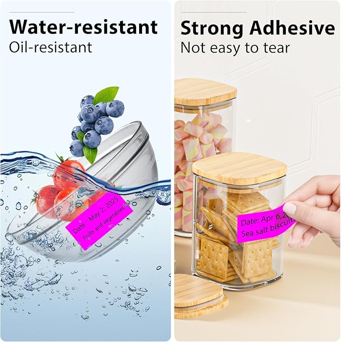 1x2 inch Blank Removable Freezer Labels Printable Rectangle Stickers 500PCS - Image 4