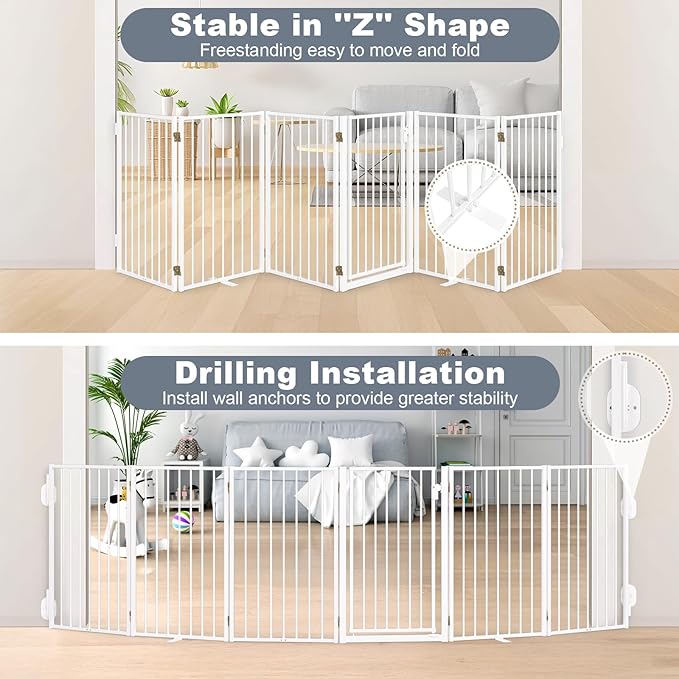 Metal Freestanding Dog Gates - Image 5